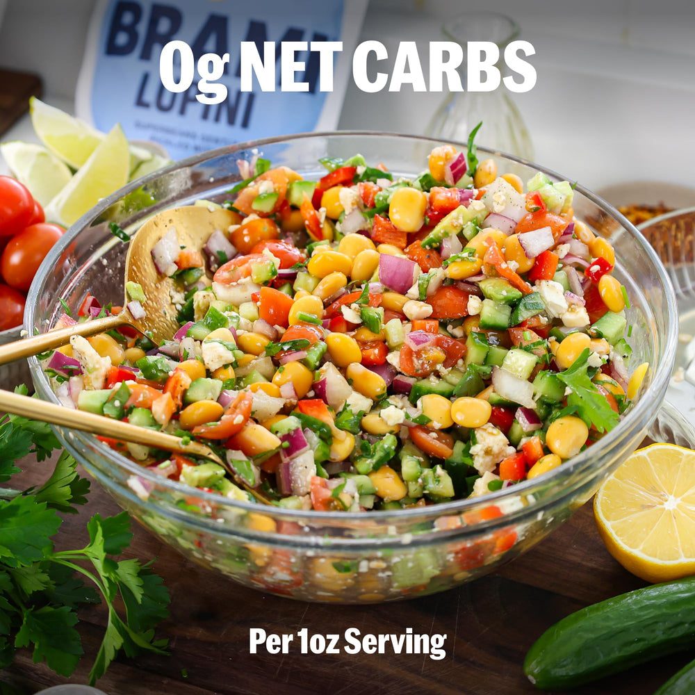 BRAMI lupini beans tossed in salad adding protein and savory tang