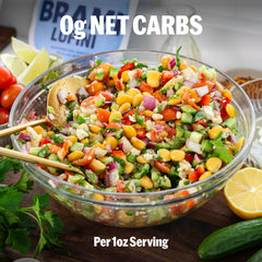 BRAMI lupini beans tossed in salad adding protein and savory tang