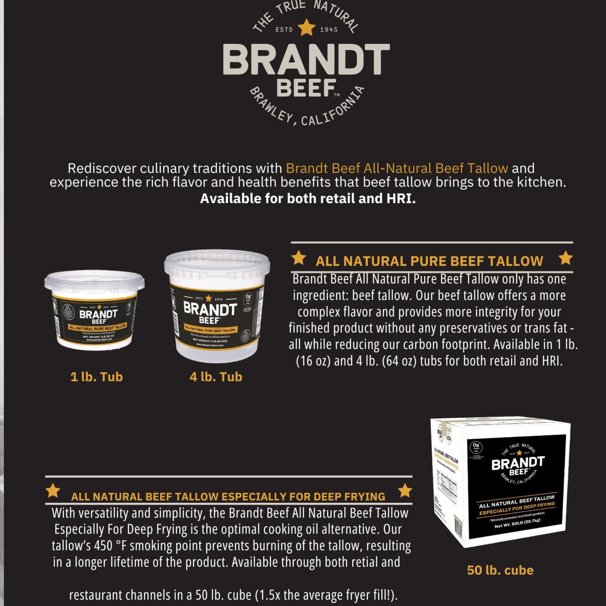 Brandt Beef close-up texture of solid tallow, smooth spreadability benefit