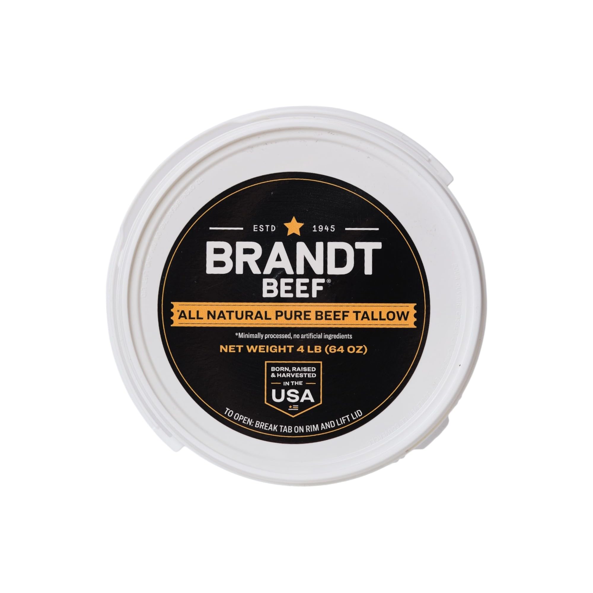 Brandt Beef tallow melting in a stainless pan for efficient high-heat cooking
