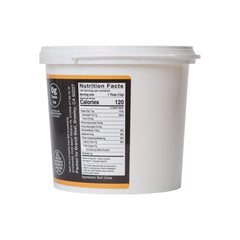 Open Brandt Beef tub revealing smooth rendered tallow texture for versatile use