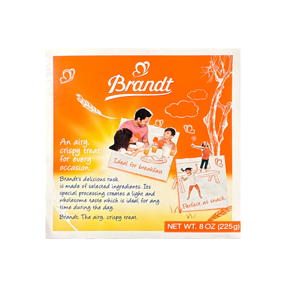 Brandt size comparison with an 8 oz label clarifying package scale
