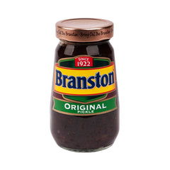 Branston jar front packaging showing classic pickle, enhances sandwiches