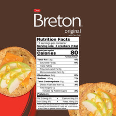 Breton close-up of cracker texture highlighting thin crispness for better topping support