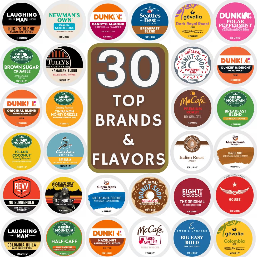 BREWANA front view of gift box showing mixed K-Cup selection and convenience
