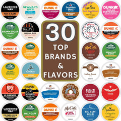BREWANA front view of gift box showing mixed K-Cup selection and convenience