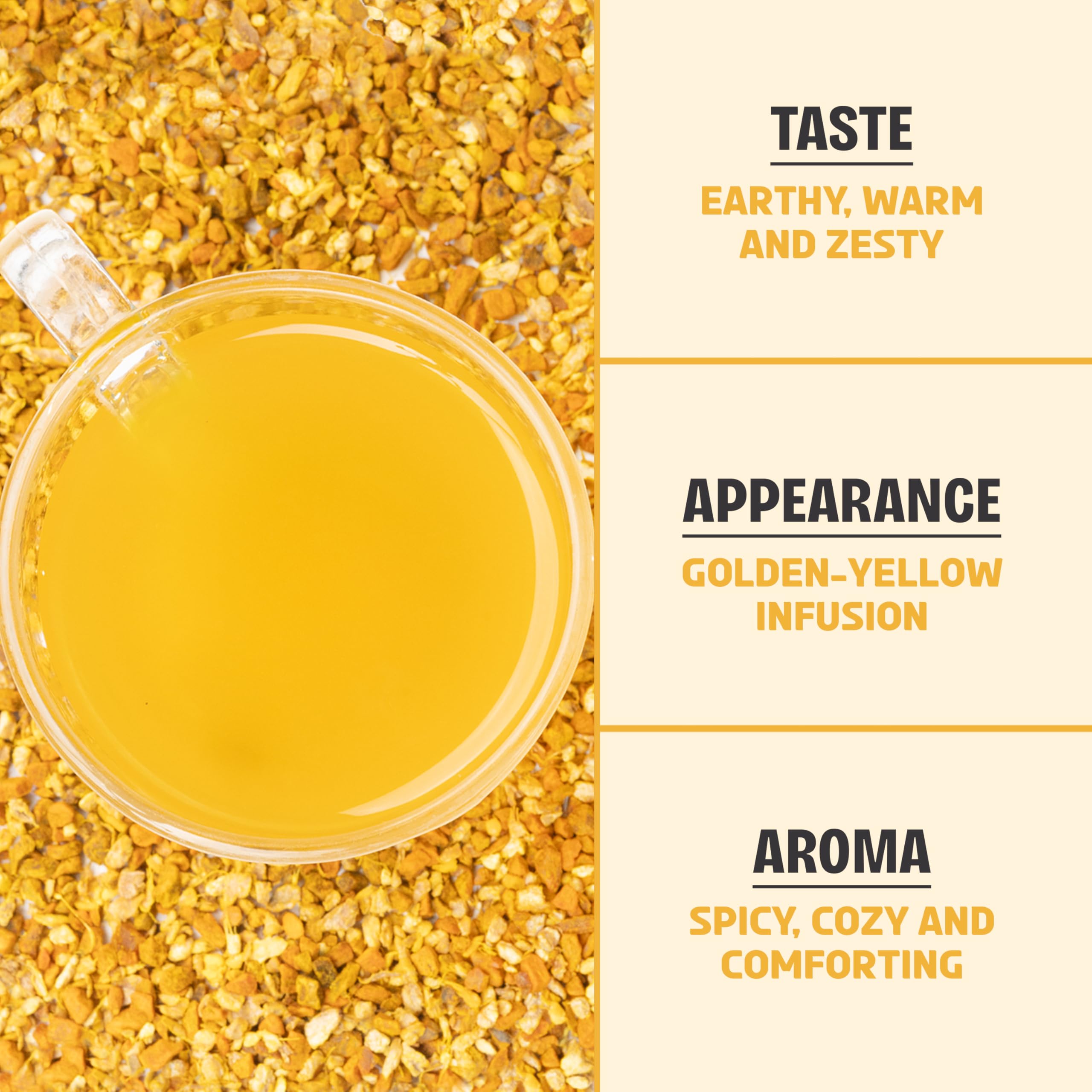 BREWIX turmeric and ginger harvested on farm, emphasizes traceable sourcing