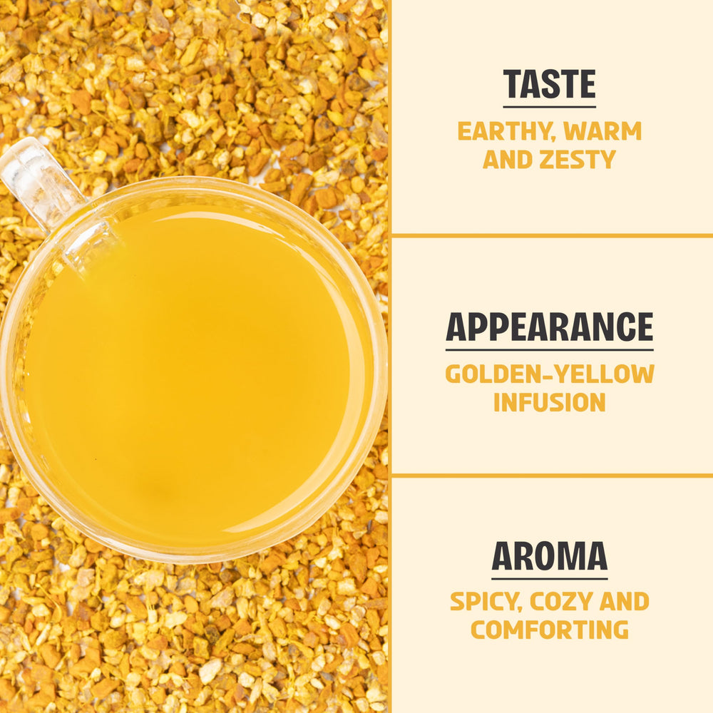 BREWIX turmeric and ginger harvested on farm, emphasizes traceable sourcing