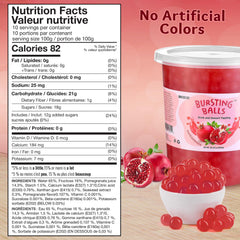 BREXONIC popping boba in a glass tea illustrating burst flavor and visual appeal