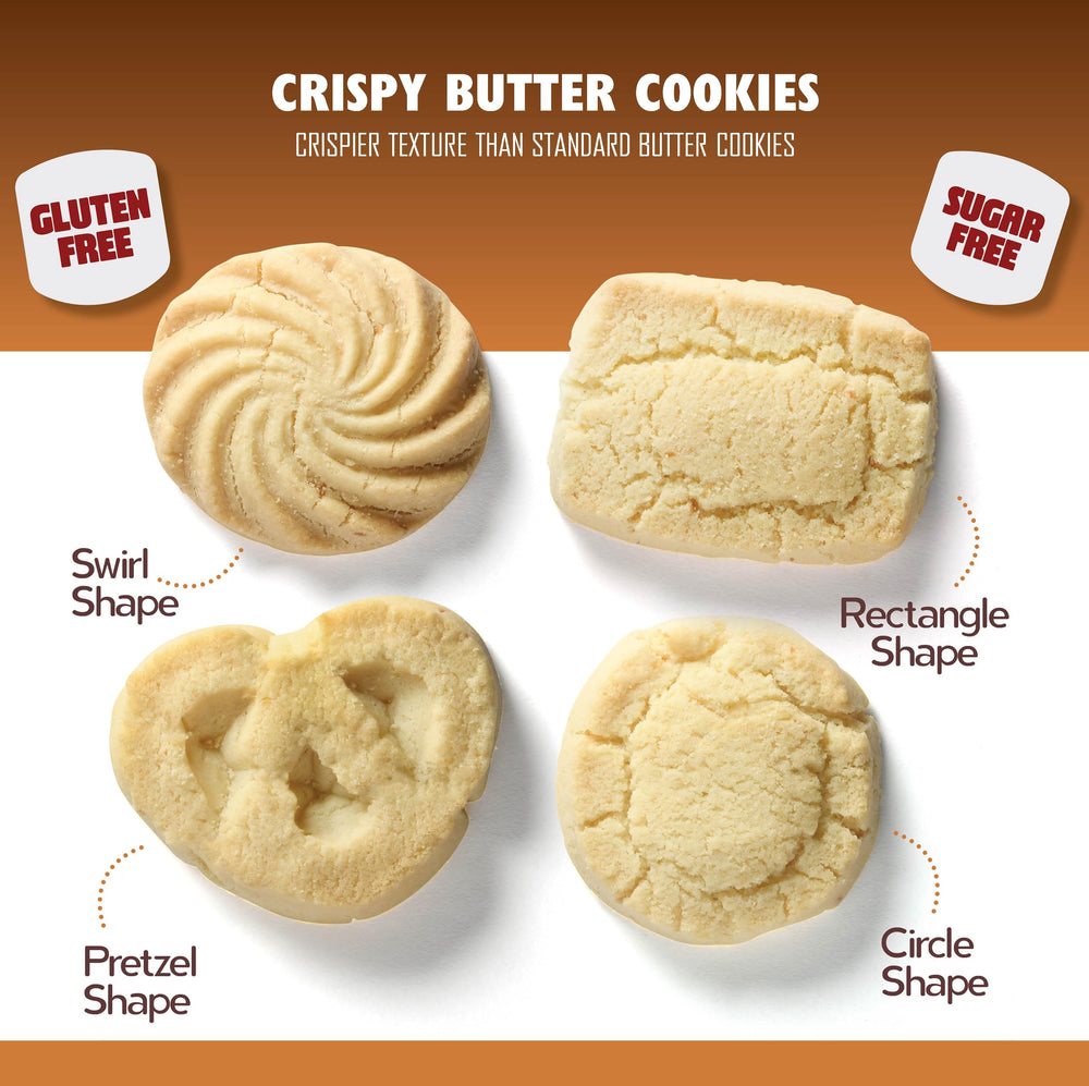 BREXONIC close-up of cookie texture, reveals crisp buttery bite