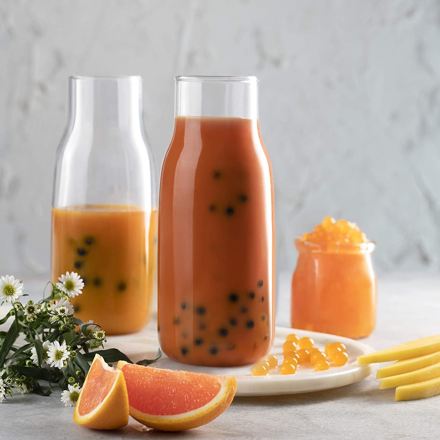 BREXONIC popping boba used as dessert topping, elevates presentation and flavor