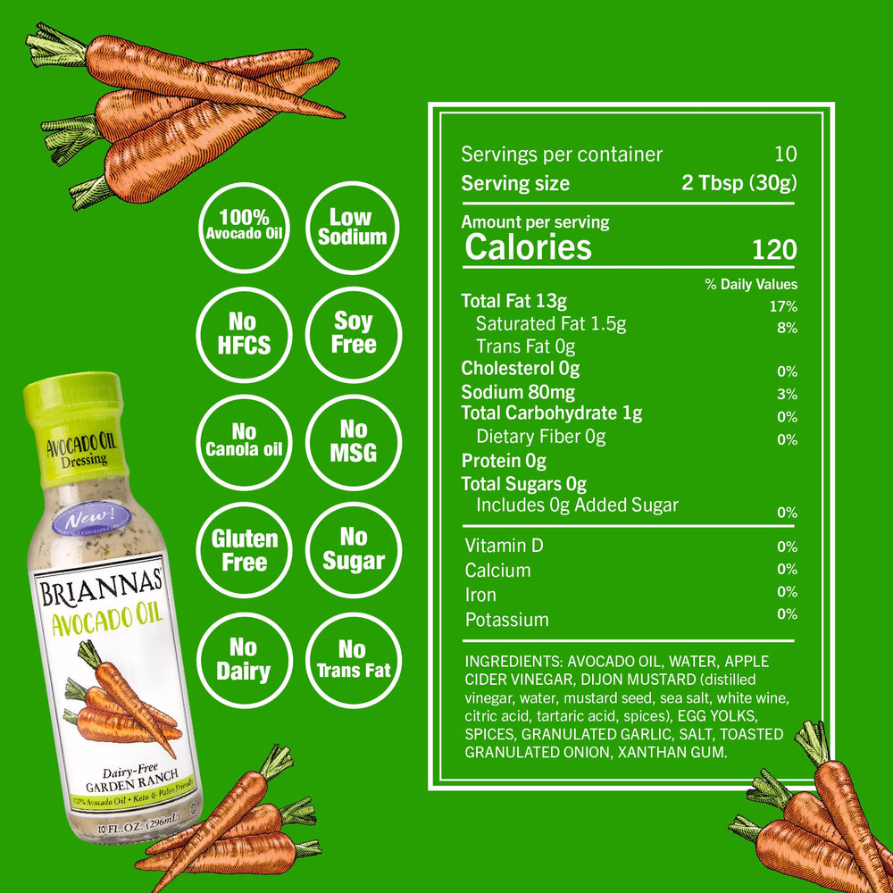 BRIANNAS close-up texture of dressing emphasizing smooth, dairy-free creaminess