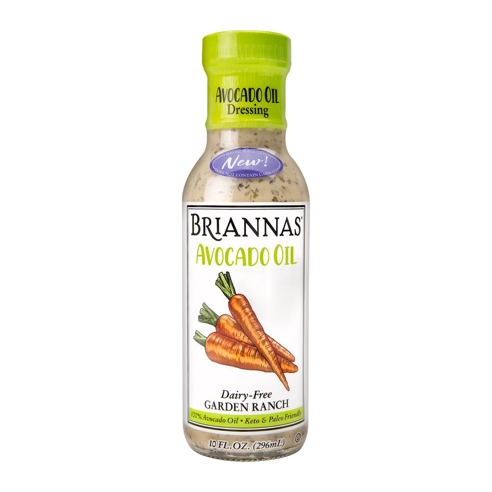 BRIANNAS front packaging showing 10 oz bottle and clear branding with clean design
