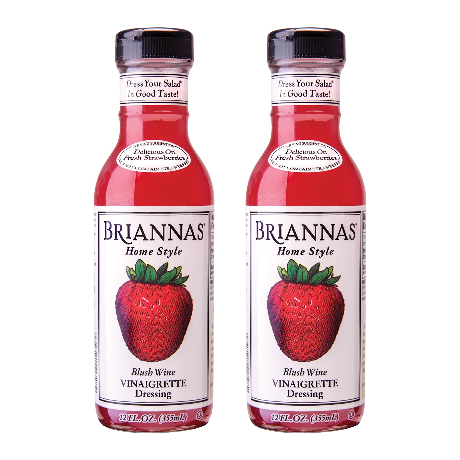 BRIANNAS front packaging showing two-bottle value pack and label benefits