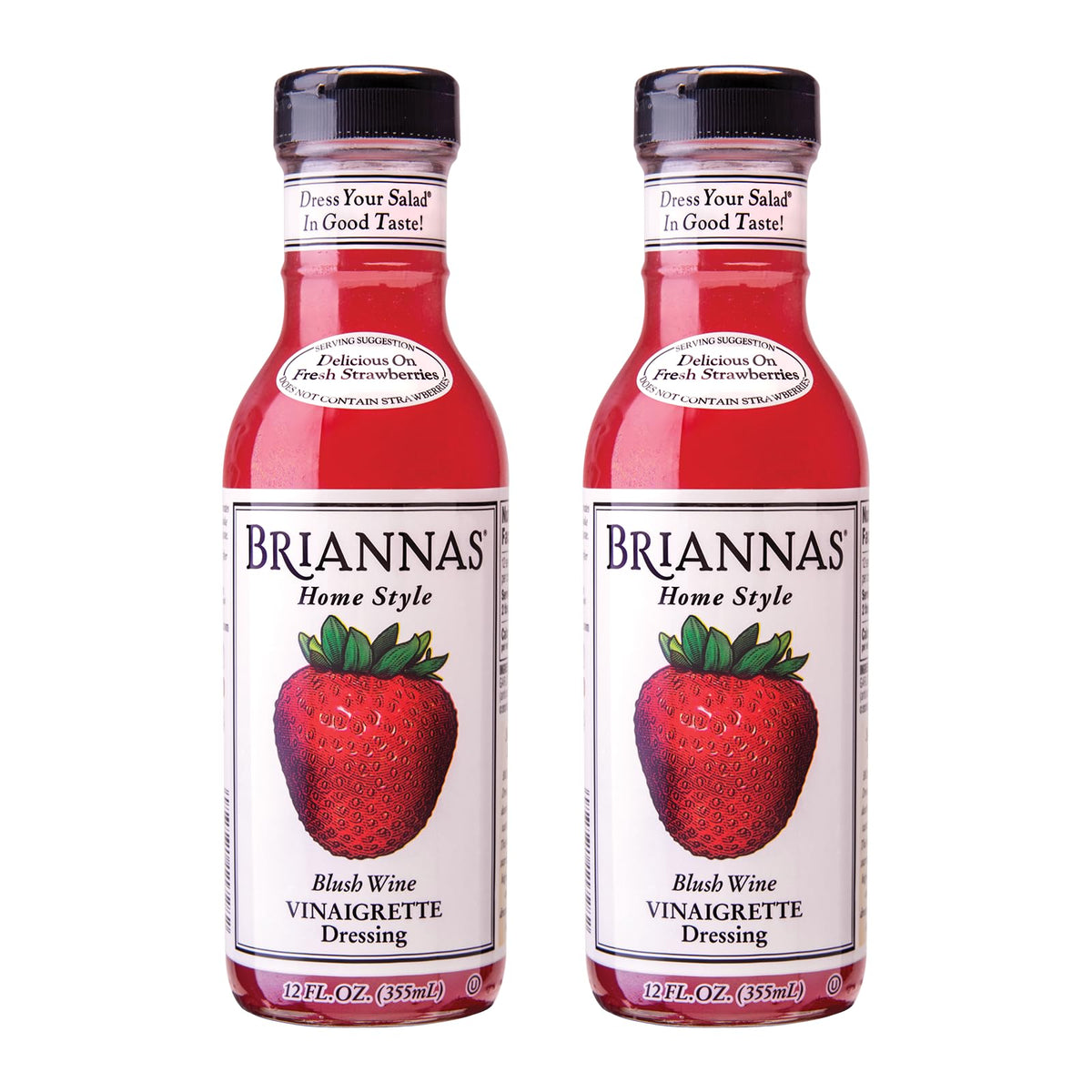 BRIANNAS front packaging showing two-bottle value pack and label benefits