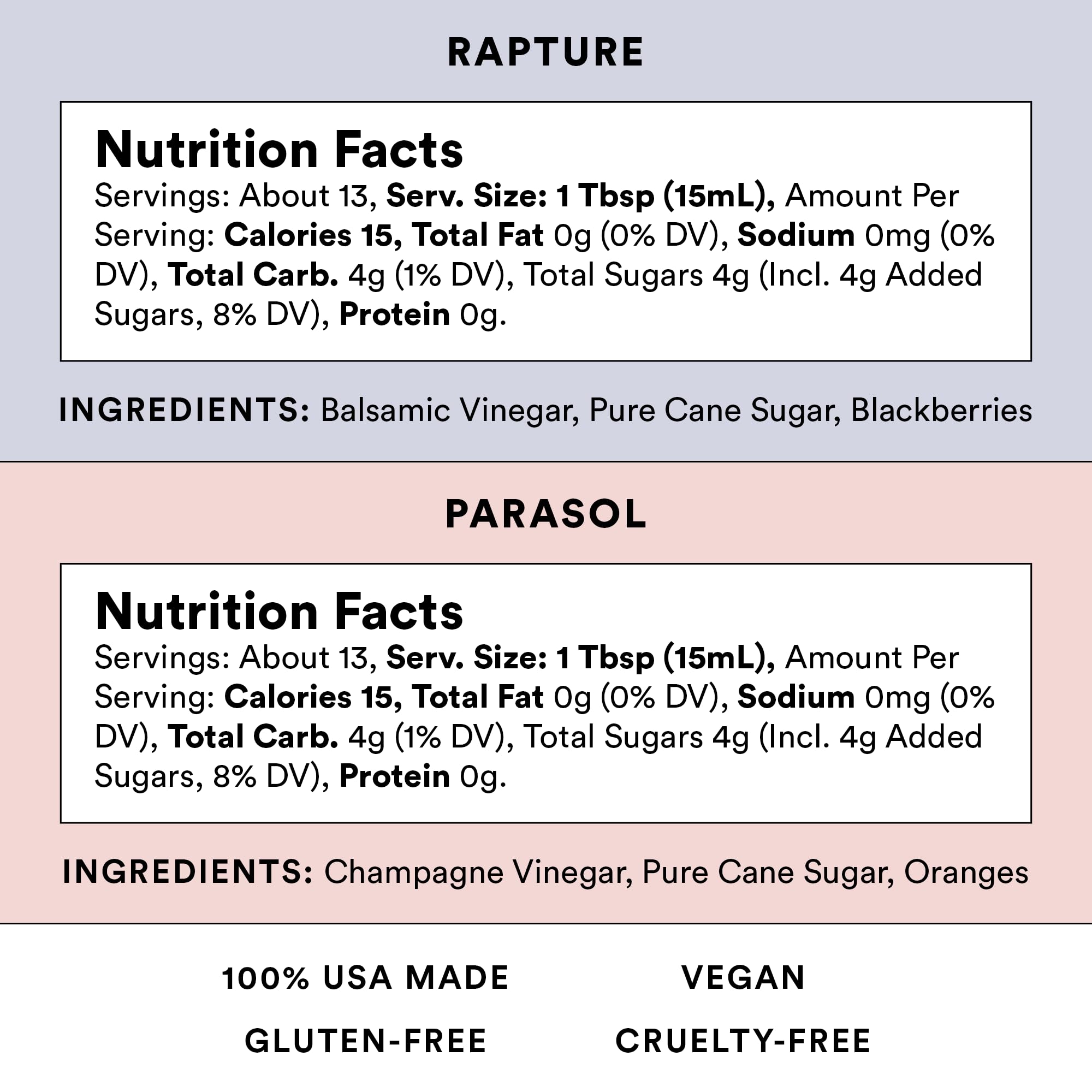 Brightland Rapture vinegar texture close-up highlighting rich berry color and depth