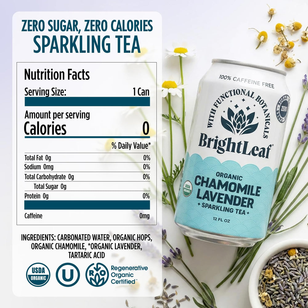 BrightLeaf can top open with visible carbonation for easy serving and fresh aroma release