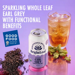 BrightLeaf pouring into glass emphasizing crisp carbonation and refreshment