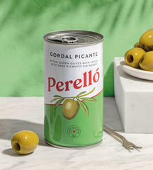 Brindisa close-up of Gordal olive flesh highlighting firm texture benefit