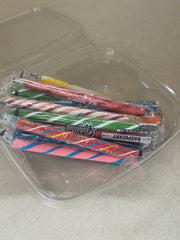 Brio9 in a candy jar on kitchen counter offering nostalgic party display
