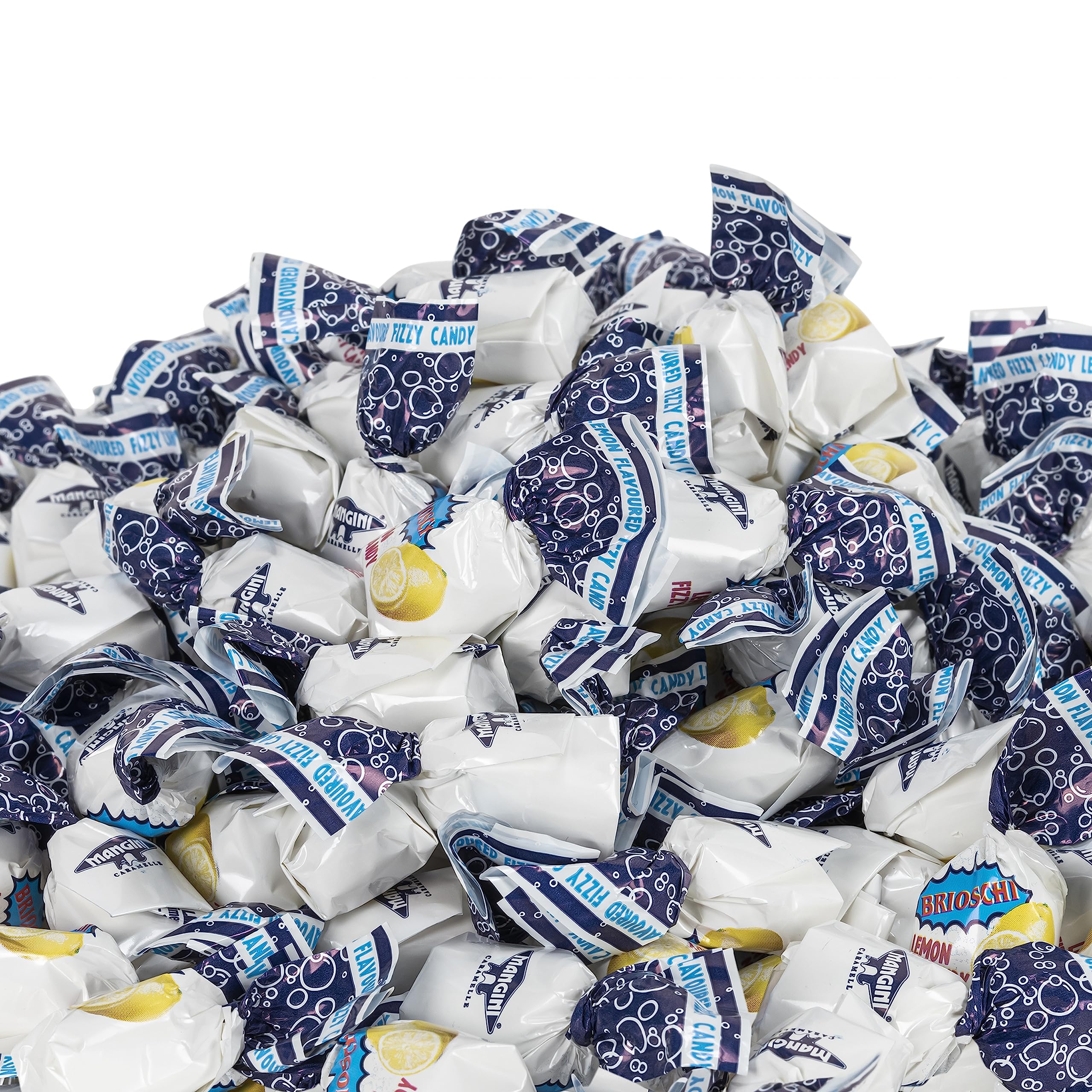 Brioschi candies held in hand to show size and convenient on-the-go use