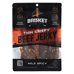 Generic Brisket Chips Co front packaging showing product and protein benefit