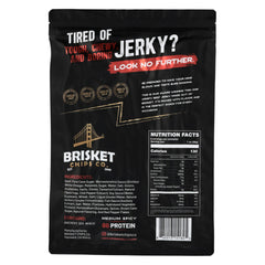 Brisket Chips Co. close-up of thin crispy brisket texture highlighting crunch