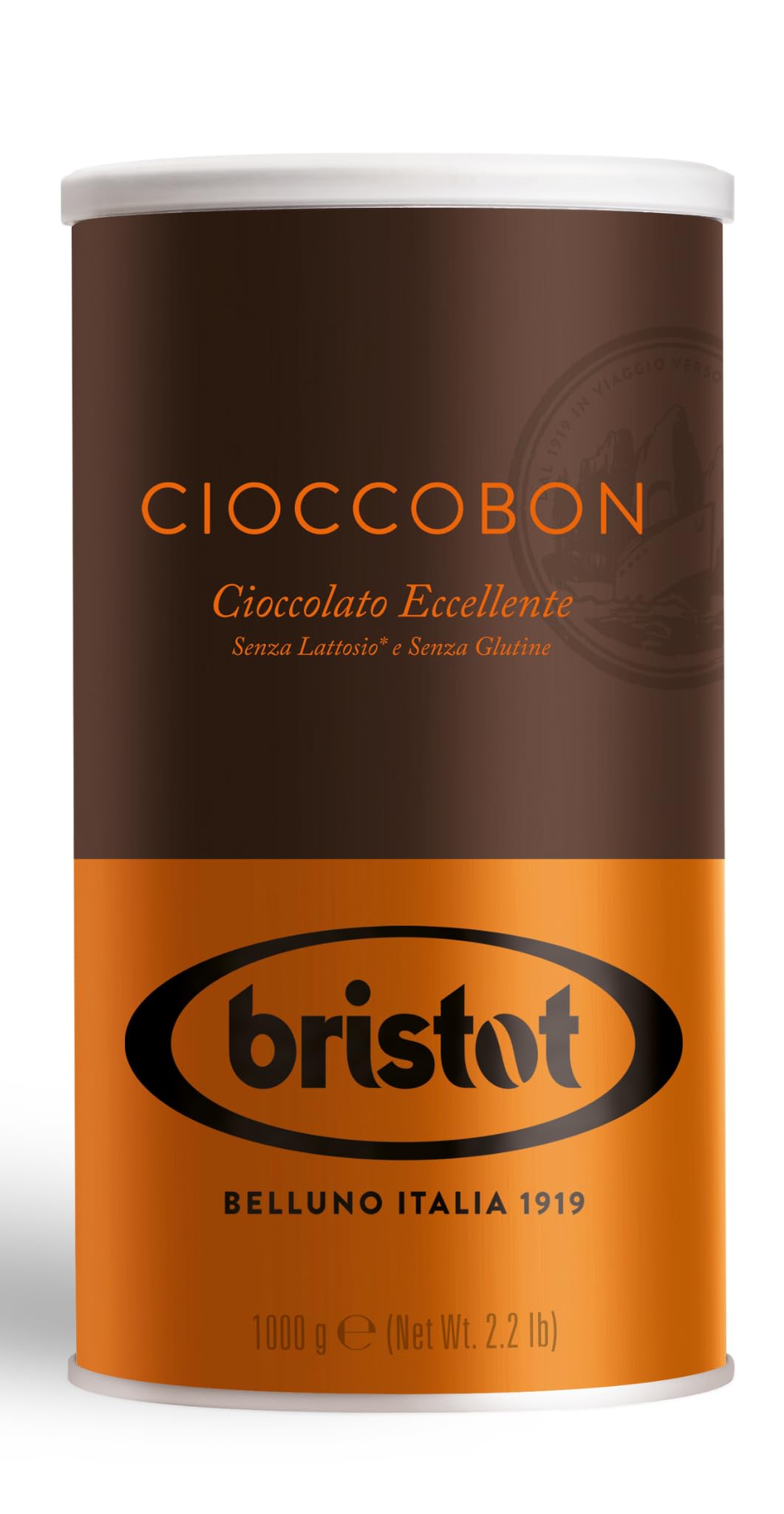 Bristot front packaging showing 1 kg canister and product branding for easy identification