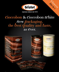 Bristot poured into mug showcasing rich hot chocolate color and comforting warmth