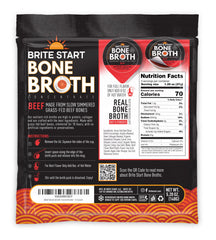 Brite Start open packet beside spoon demonstrating easy preparation and portability
