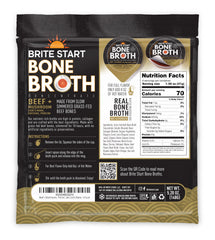 Brite Start close-up of packet being poured into cup highlighting easy prep and fast mixability