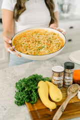 Britscookin spooned over roasted vegetables enhancing color and taste