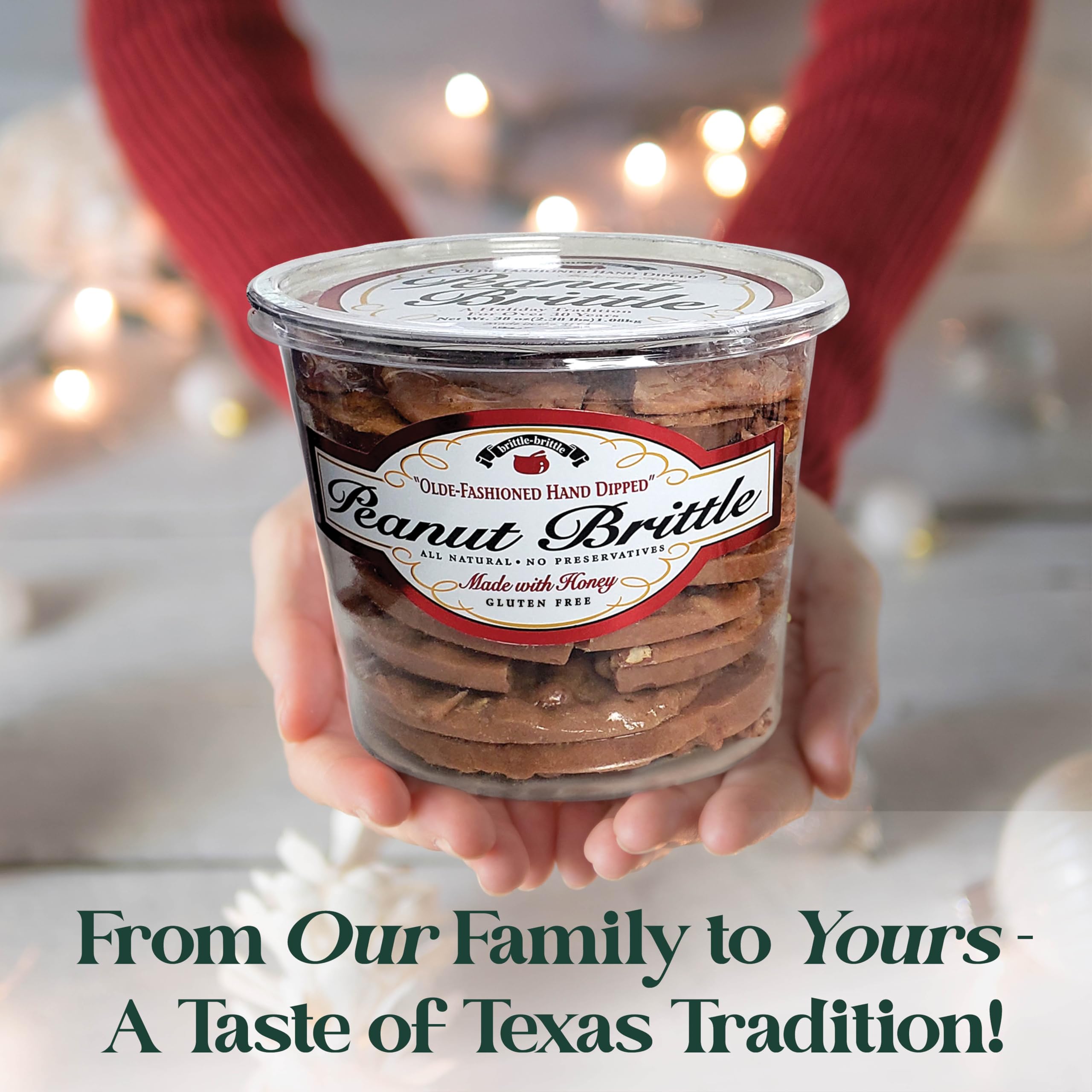 Brittle-Brittle ingredients with honey and peanuts highlighting natural-sweet flavoring