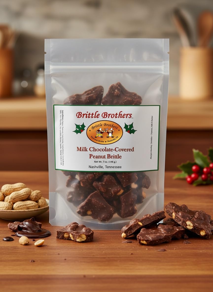 Brittle Brothers close up brittle texture highlighting crunchy nuts benefit