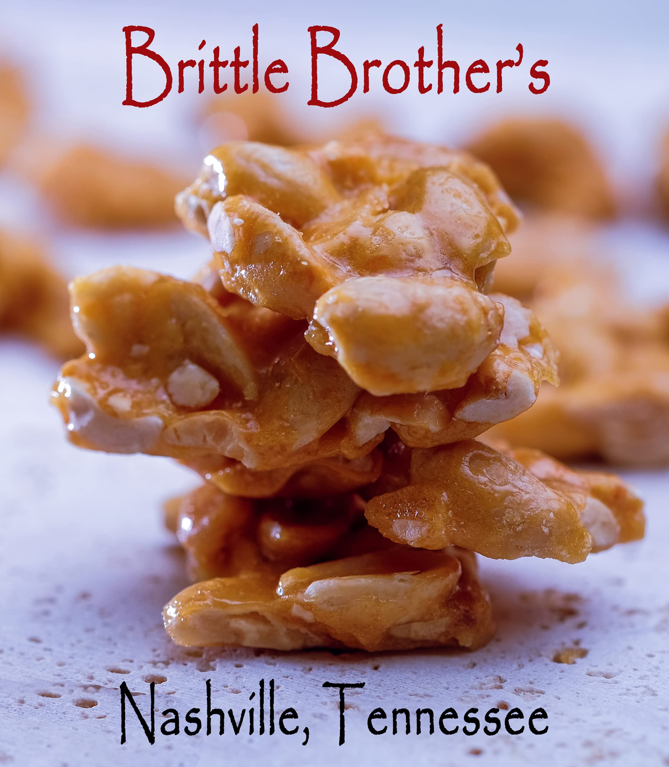 Brittle Brothers pieces arranged on plate for sharing and presentation