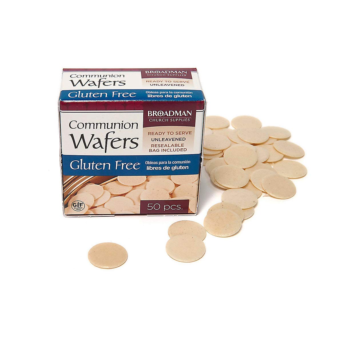 Broadman front packaging showing 50-count pouch and easy storage benefit
