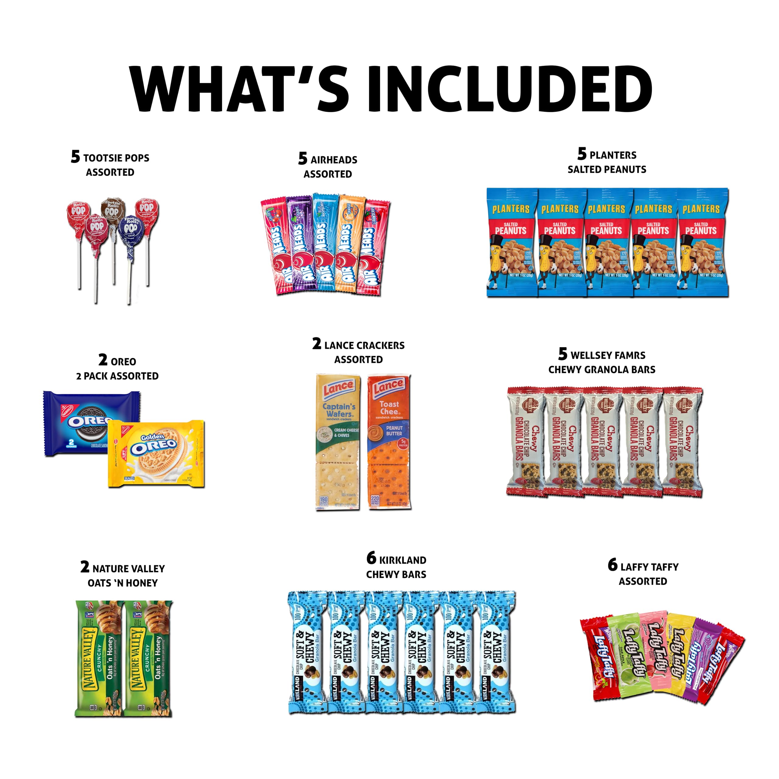 Broadway Basketeers snacks spread on table showing variety for parties
