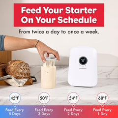Brod & Taylor starter jar wide mouth detail for easy feeding and cleaning