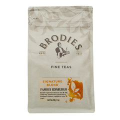 Brodies Estd 1867 drum front view showing packaging and gifting benefit