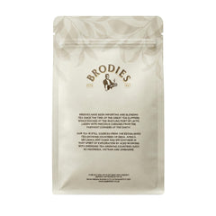 Brodies Estd 1867 loose leaves top view highlighting freshness and aroma