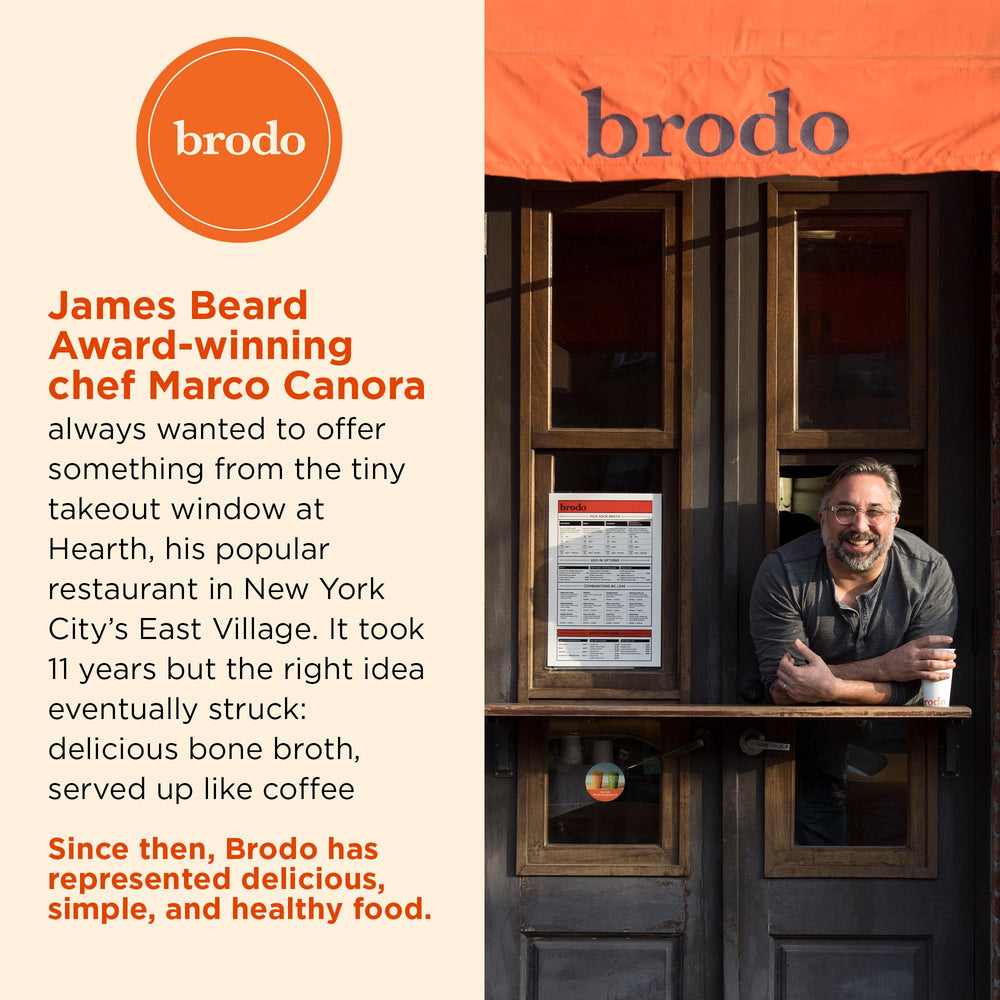 Brodo in a kitchen breakfast scene for versatile morning nourishment