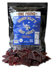 Bronco Billy's front packaging showing one-pound resealable bag and branding for freshness