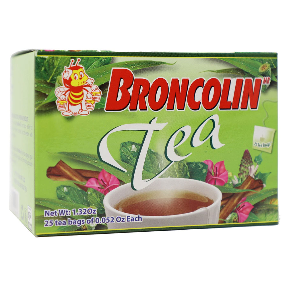 Broncolin brewed cup steaming with aroma, warm comforting beverage