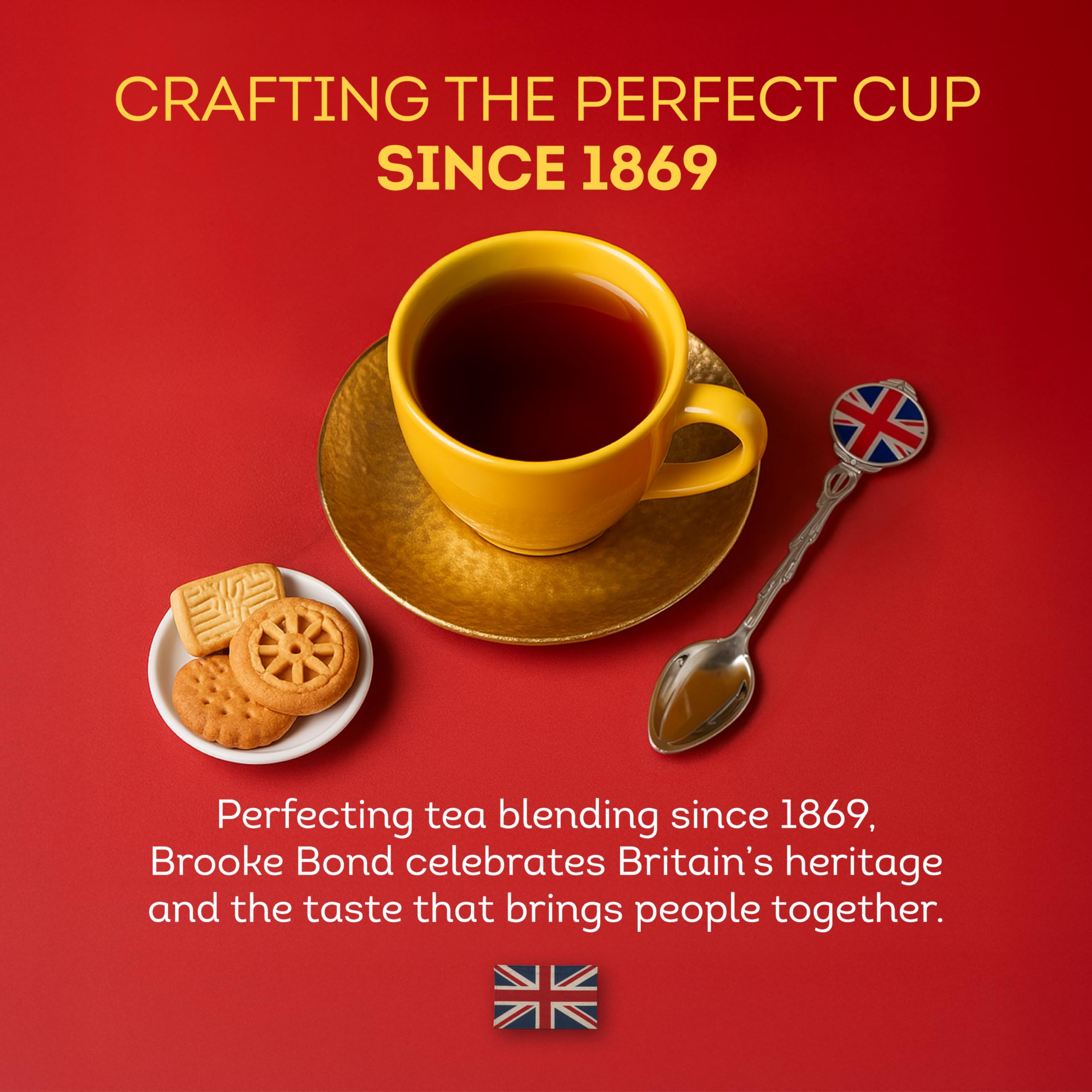 Brooke Bond loose-leaf close-up revealing leaf texture and aroma for richer brews