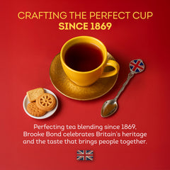 Brooke Bond loose-leaf close-up revealing leaf texture and aroma for richer brews