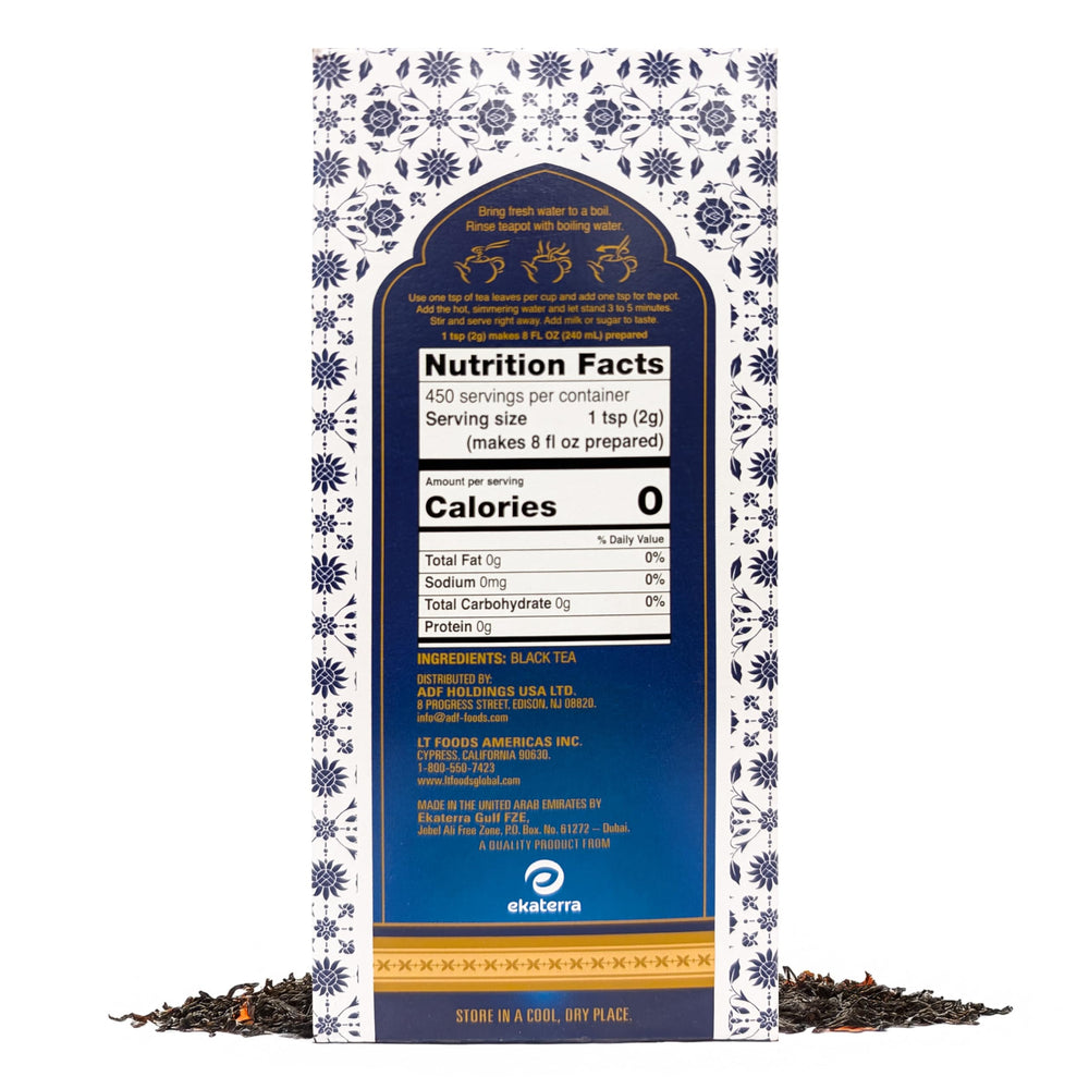 Brooke Bond Taj Mahal loose tea leaves close-up revealing texture and rich color for flavor