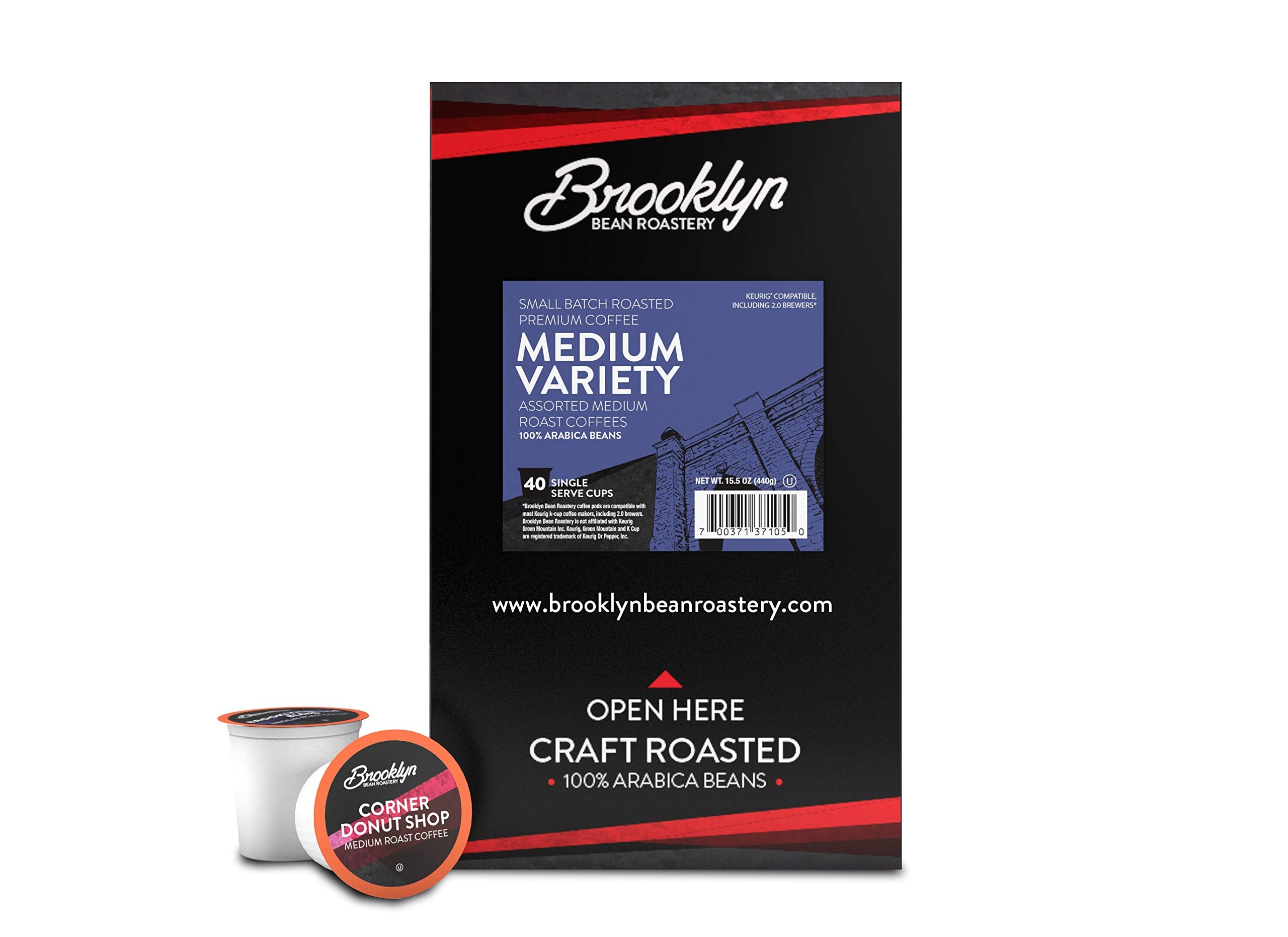 Brooklyn Beans brewed cup showing medium roast color and inviting aroma