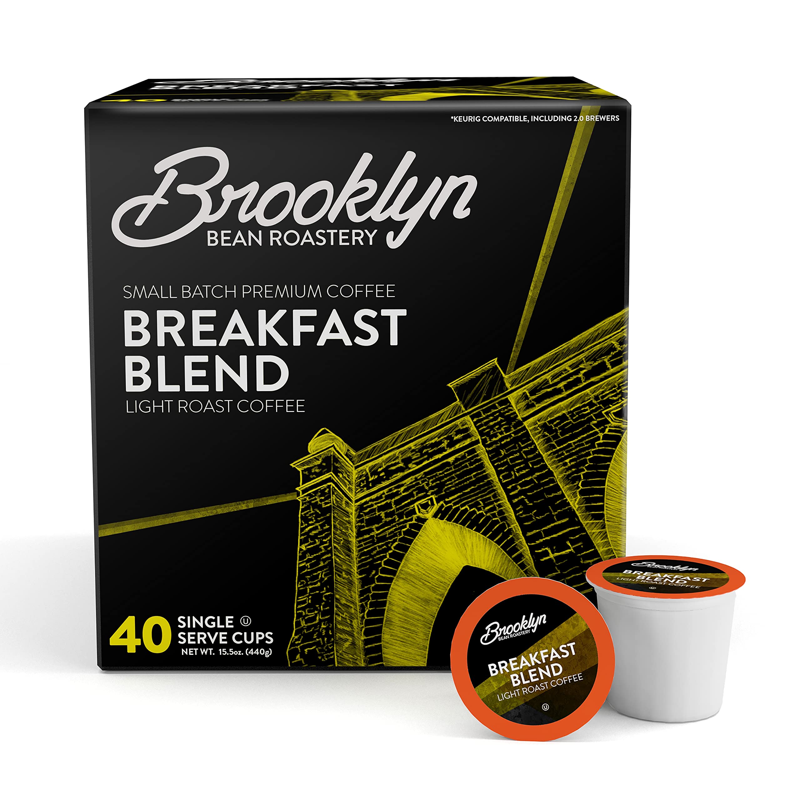 Brooklyn Beans front packaging showing 40-count and quick convenience