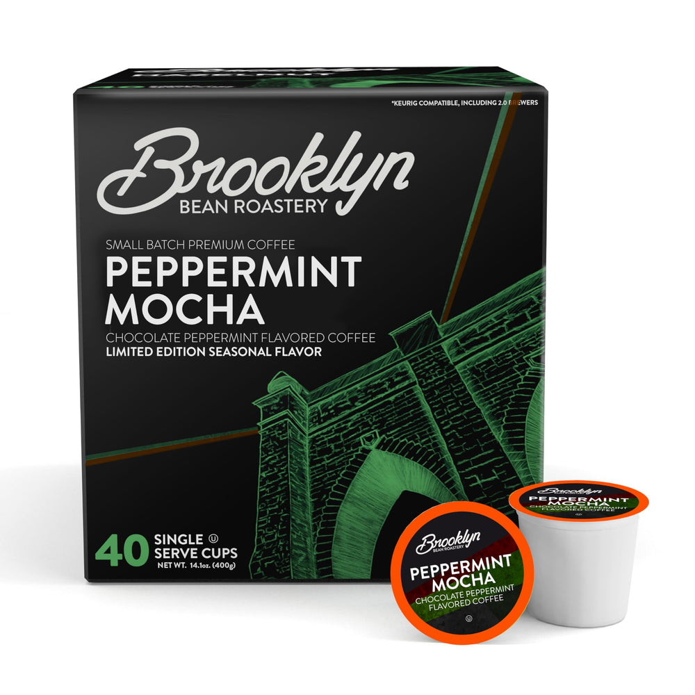 Brooklyn Beans pod close-up showing pod texture and clear brand labeling benefit
