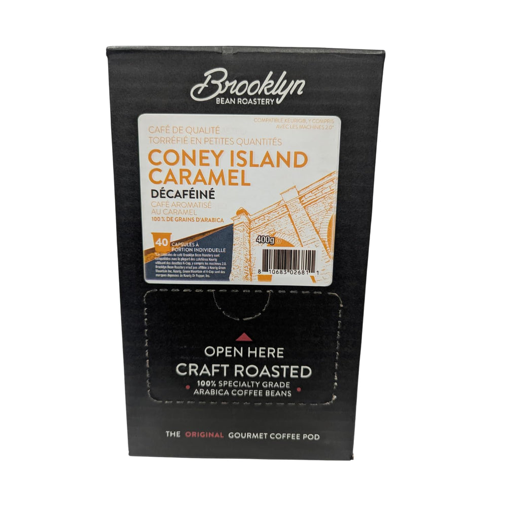 Brooklyn Beans pod close-up showing pod texture and consistent single-serve brewing